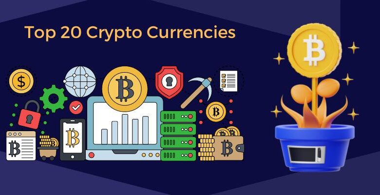 top 20 crypto currencies